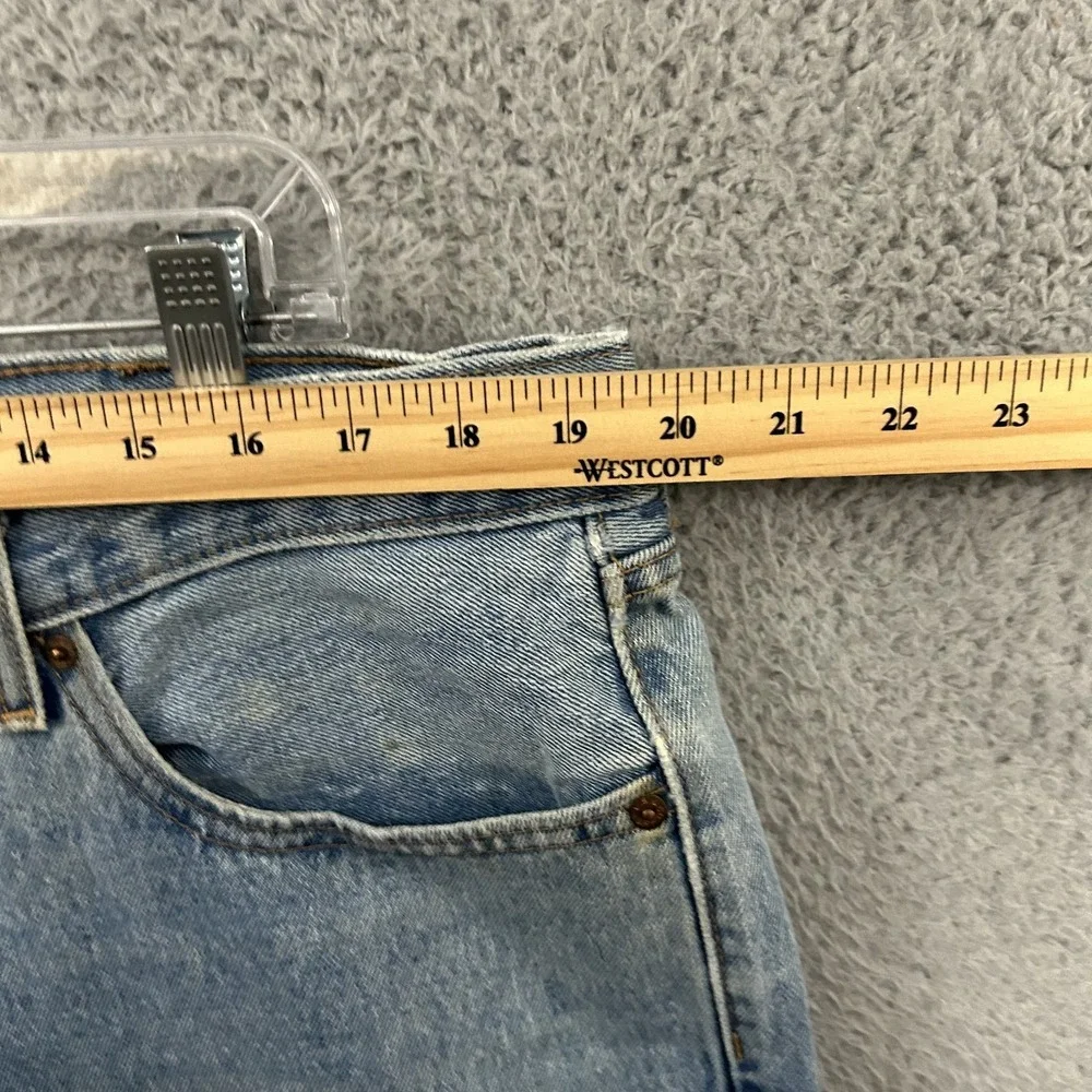 Levis Jeans Mens 38x34 Blue Denim 550 Relaxed Fit American Work Wear Light Wash